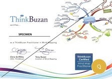 Specimen Certificat ThinkBuzan Practititober in Mind Mapping